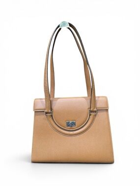 Vintage Bally Structured Leather Shoulder Bag Made in Italy